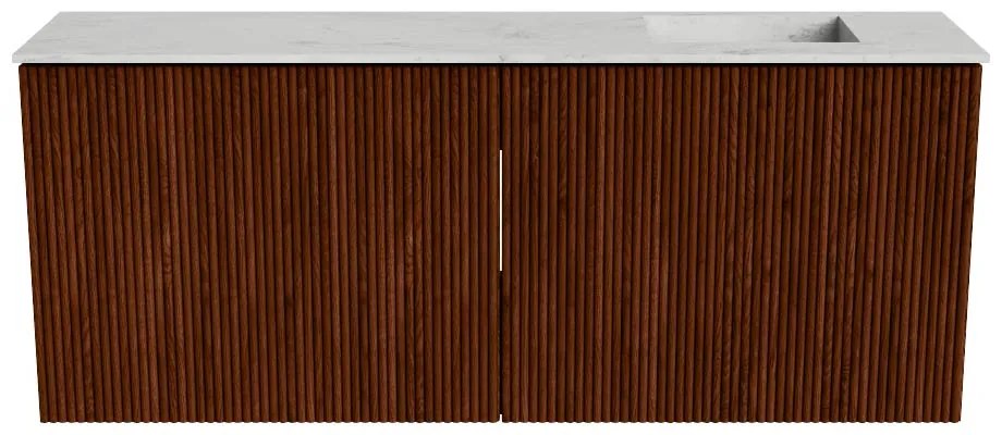 Mondiaz Joya DLux 100cm toiletmeubel ruby met wastafel faye rechts 1 kraangat opalo