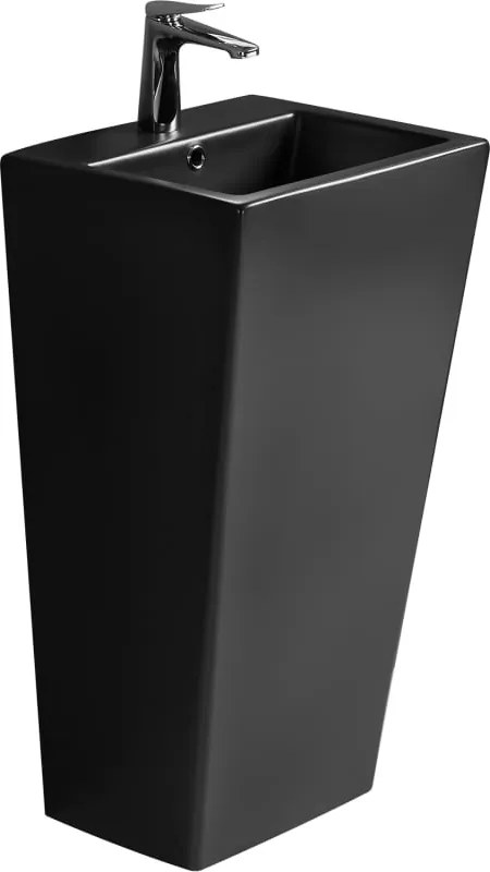 Mexen Liza vrijstaande wastafel 44 x 38 cm, zwarte mat - 26154470