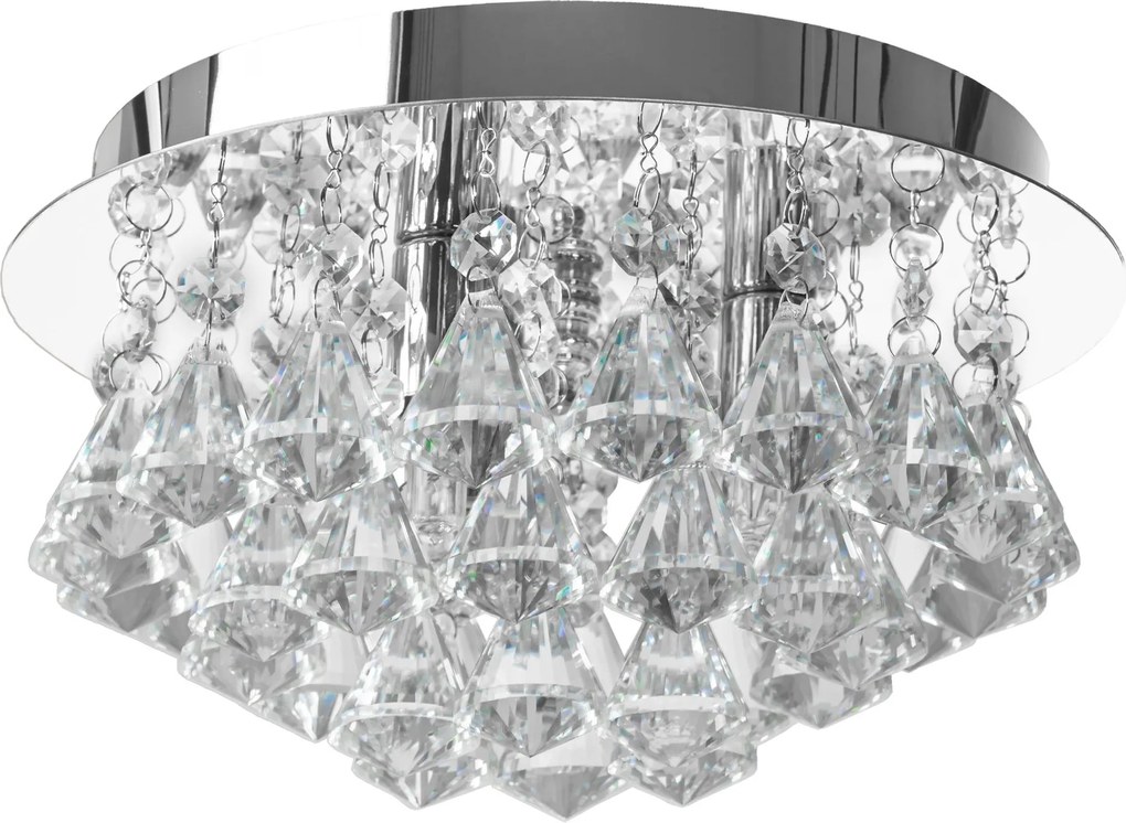 Kristallen plafondlamp APP1039-3C Chroom