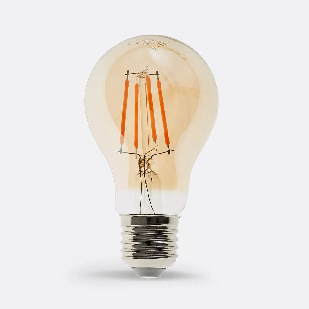 Amber globe gloeilamp Ø6 cm, Baulind