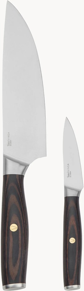 Koksmessen Tara van pakka hout, 2-delig