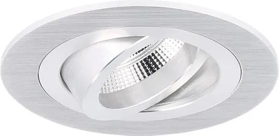 Venezia - Inbouwspot Aluminium Rond - Kantelbaar - Voor 35mm Spots - 1 Lichtpunt - Ø 71mm | LEDdirect.nl