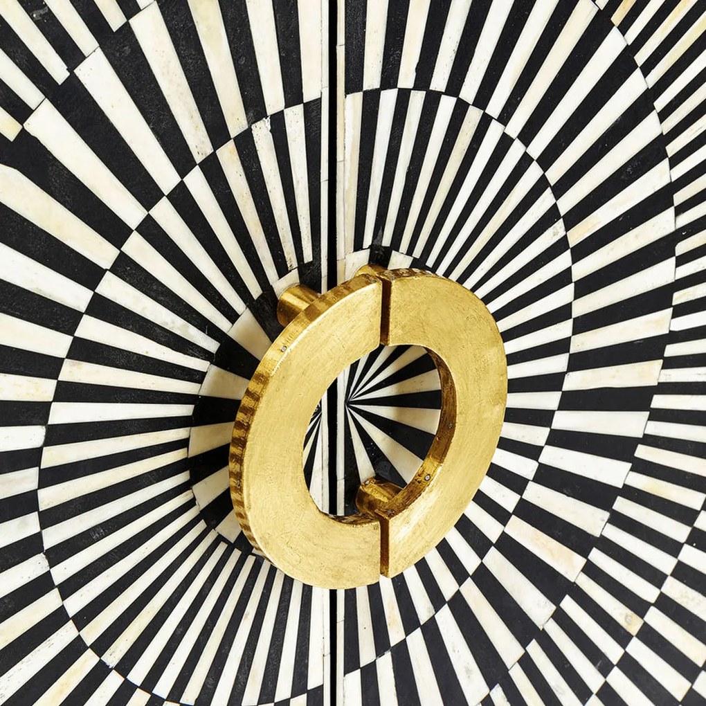 Design Wandkast Zwart-wit - 100x40x140cm.
