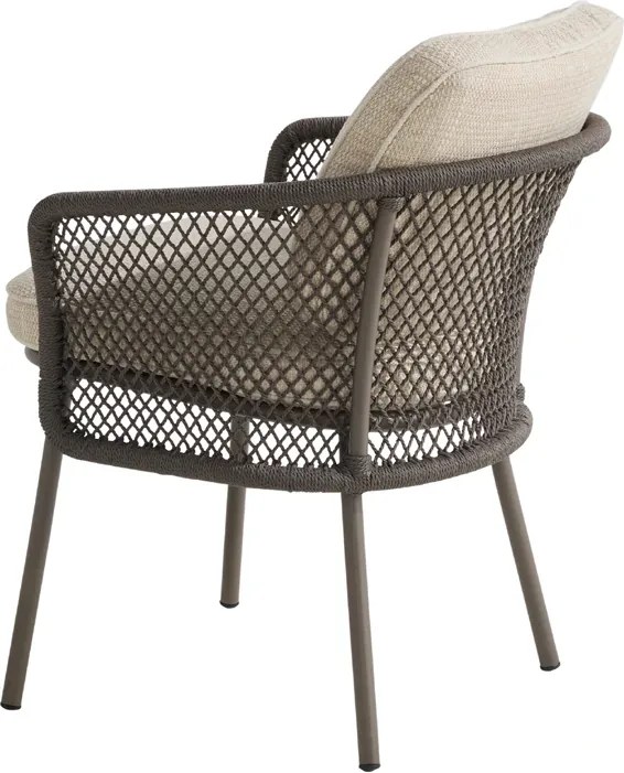 4 Seasons Outdoor Tobego tuinstoel Terre Tuinstoel bruin weerbestendig