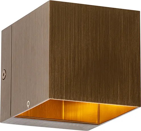 Smart wandlamp donkerbrons 8 cm incl. Wifi G9 - Transfer