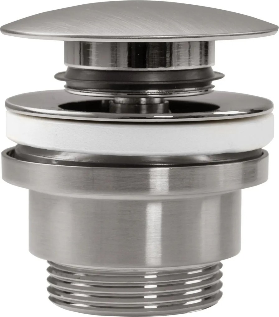 Korek umywalkowy uniwersalny klik-klak Rea Szczotkowany Nikiel INOX