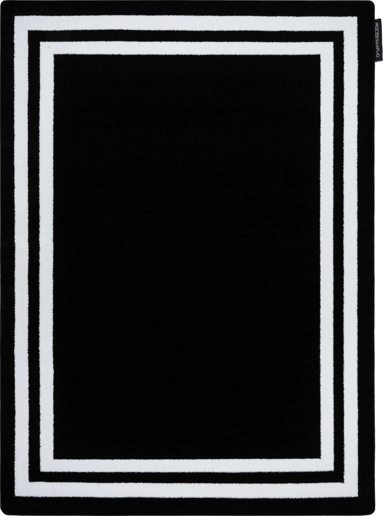 Tapijt HAMPTON Kader zwart - TWEEDE-KLASSE PRODUCT