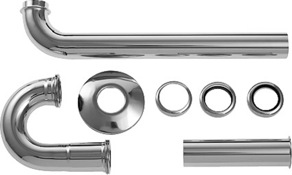 Duravit Starck buissifon 1 1/4 inch s met afvoerbuis 30 cm.