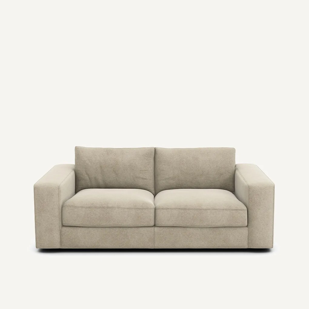 3-zits compacte bank in linnen fluweel, SKANDER