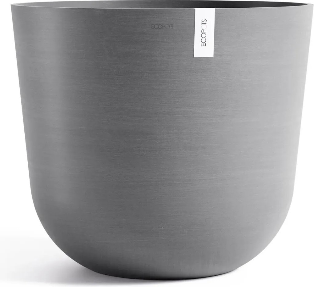 Ecopots bloempot Oslo 75 - Rond - Grey -Ø75 x H65 cm