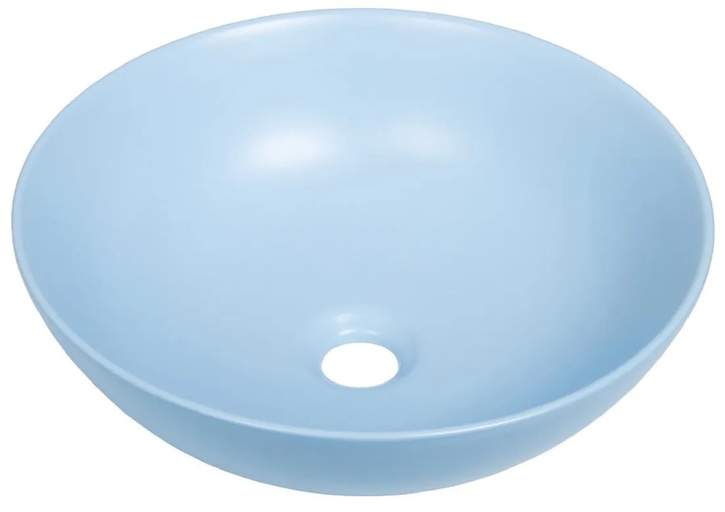 Brauer Bowl waskom keramiek 40cm pastel blauw