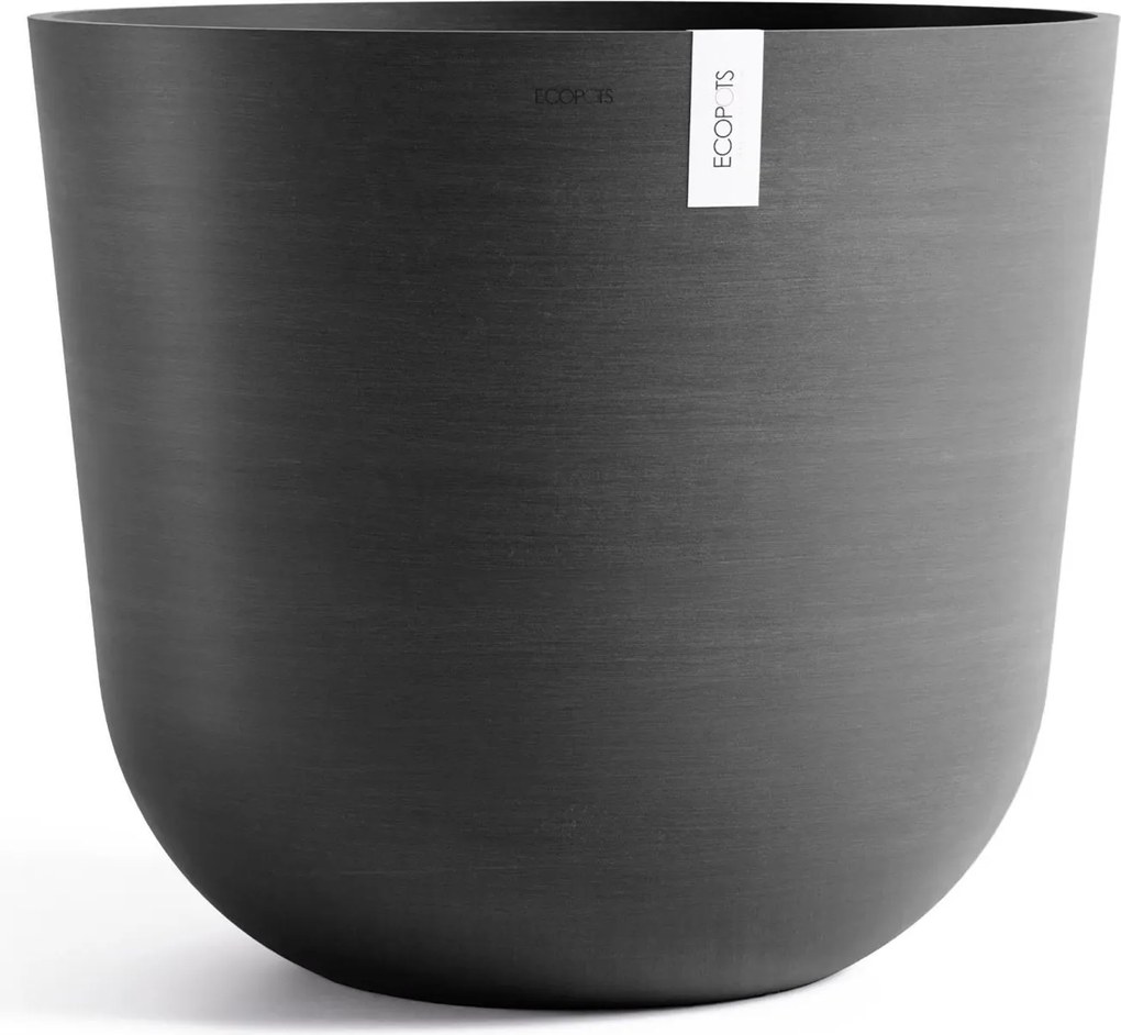 Ecopots bloempot Oslo 65 - Rond - Dark Grey - Diameter 65 x H56,6 cm