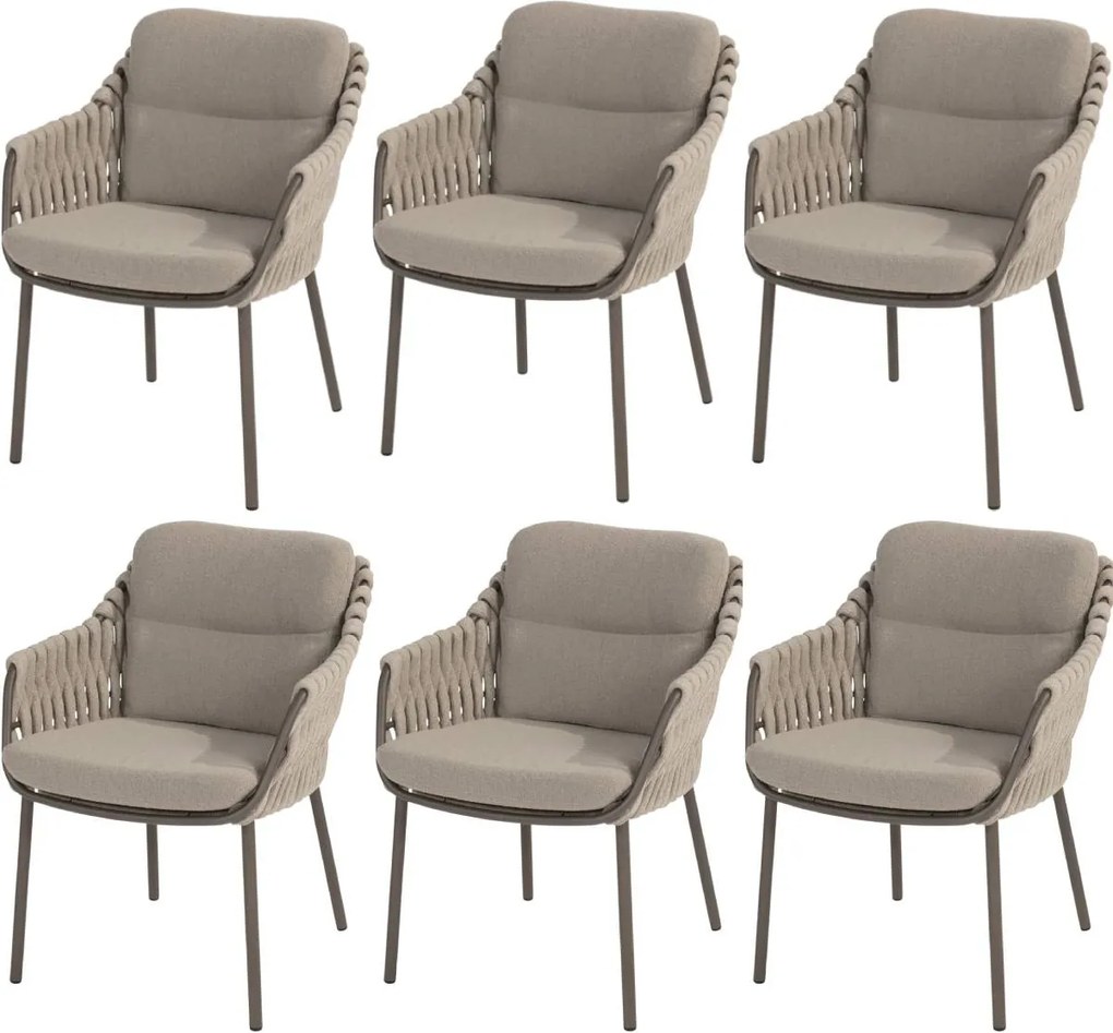 Montera dining tuinstoel terre 4 Seasons Outdoor set van 6
