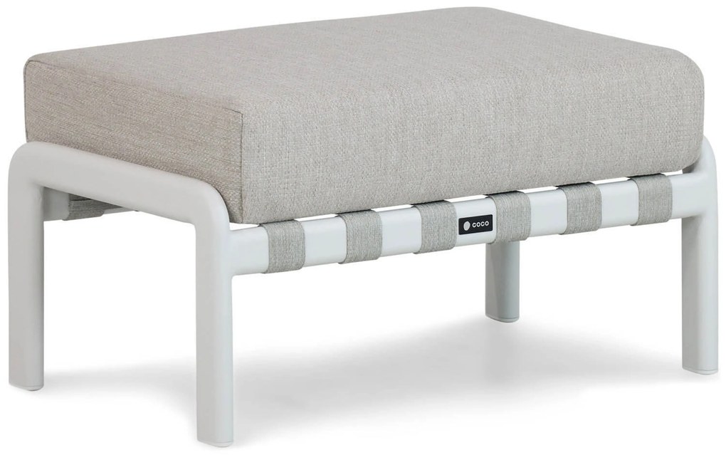 Stoel en Bank Loungeset 5 personen Aluminium/rope Wit  Coco Avellino