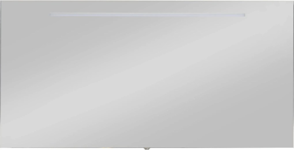 Saqu Ada spiegel met LED verlichting 120x3x70cm aluminium