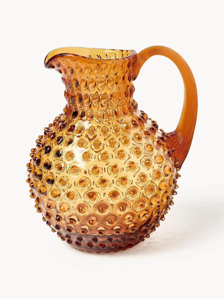 Mondgeblazen karaf Hobnail, 2 L