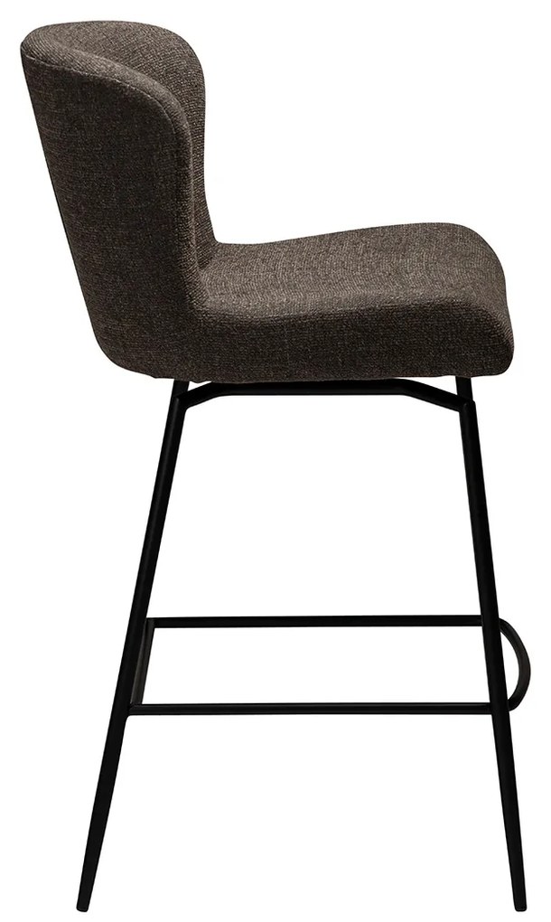 Dan-Form Glam Swivel Draaibare Barstoel Bruin Boucle