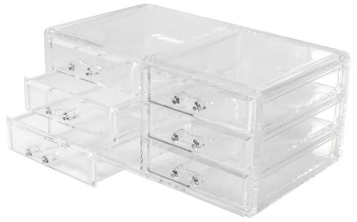 Compactor opbergbox voor juwelen met 3 lades