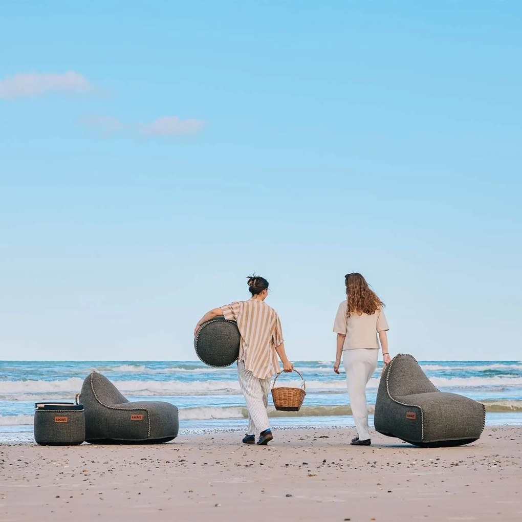 Cobana Lounge Stoel & Pouf Outdoor - Kirra Noir
