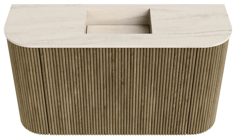 Mondiaz Joya DLux 75cm toiletmeubel ronding links/rechts dusk met wastafel faye midden zonder kraangat meli