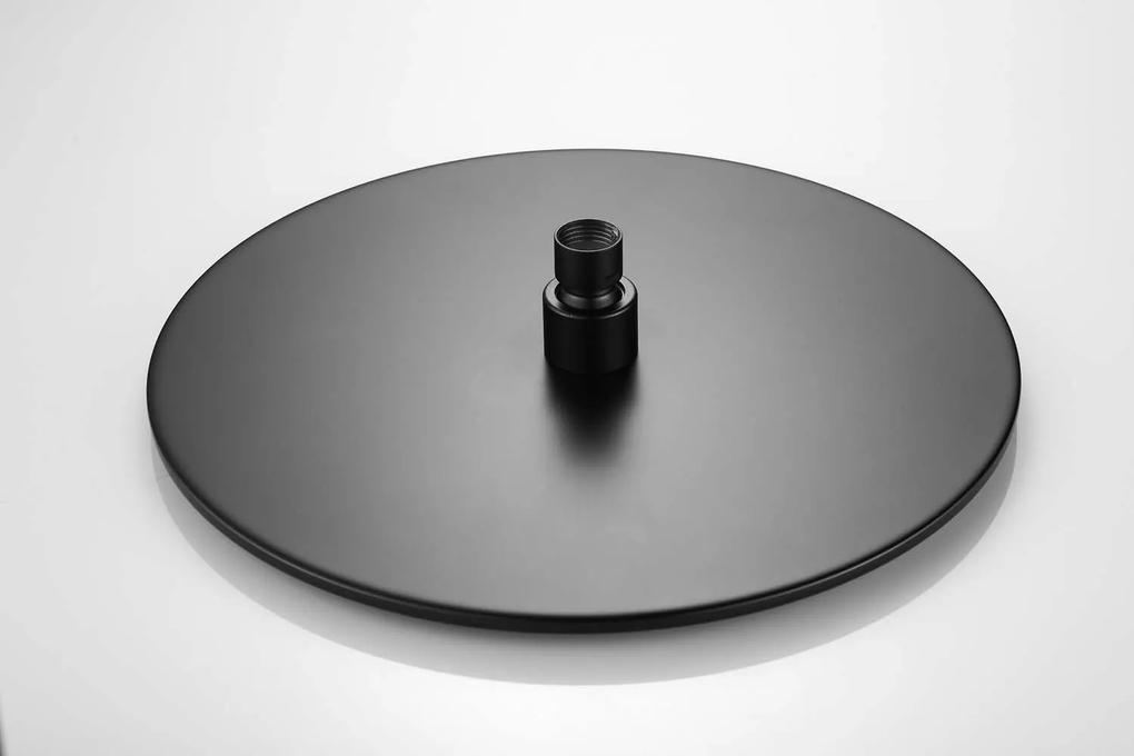 Saniclear Vision ronde douchekop 30cm zwart mat