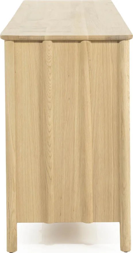 Modern Dressoir Eikenhout Naturel - 183x47x80cm.