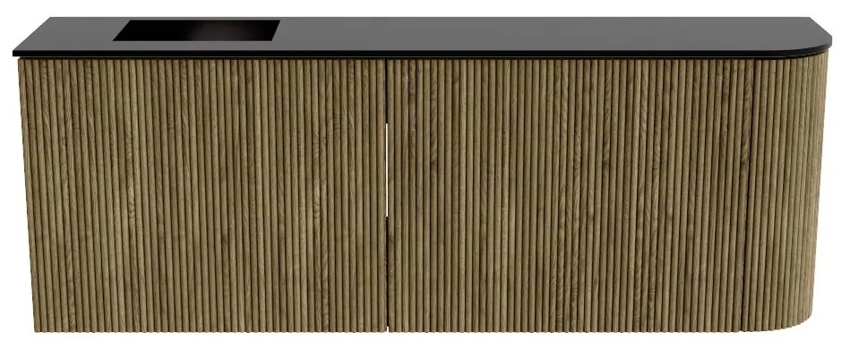 Mondiaz Joya 110cm toiletmeubel ronding rechts dusk met wastafel faye links zonder kraangat urban