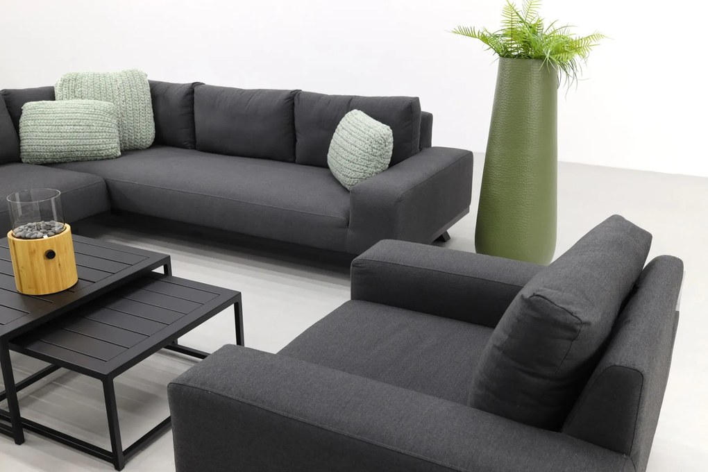 Barcelona/Royalty Sunbrella loungeset - Sooty - 5-delig incl. loungestoel OP=OP