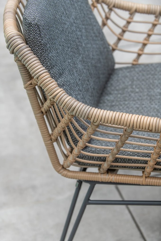 4 Seasons Outdoor Cottage tuinset Quatro Tuinset taupe weerbestendig
