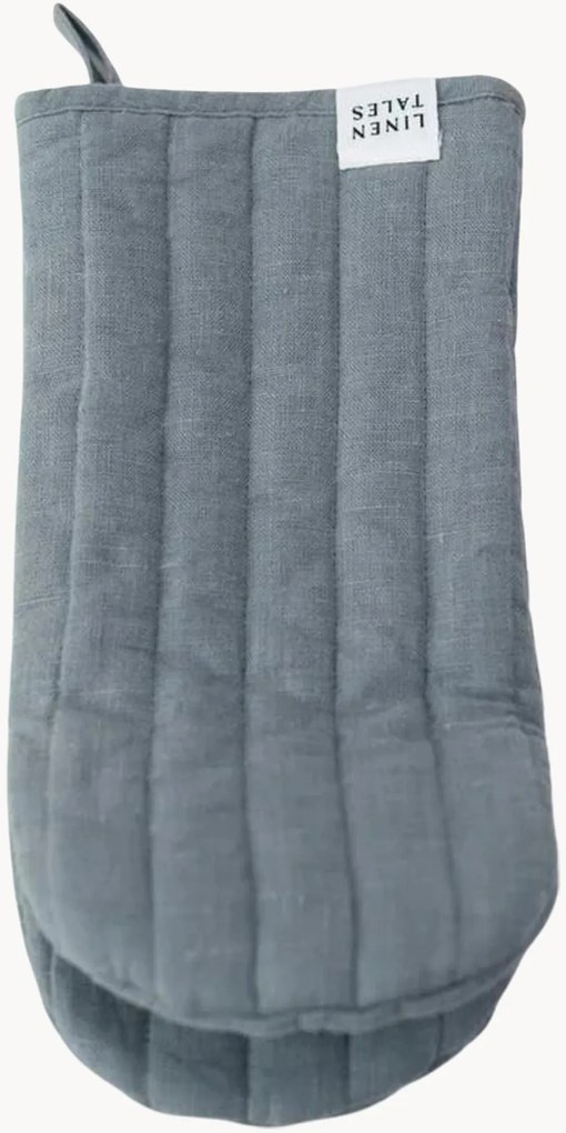 Handgemaakte linnen ovenwant Blue Fog