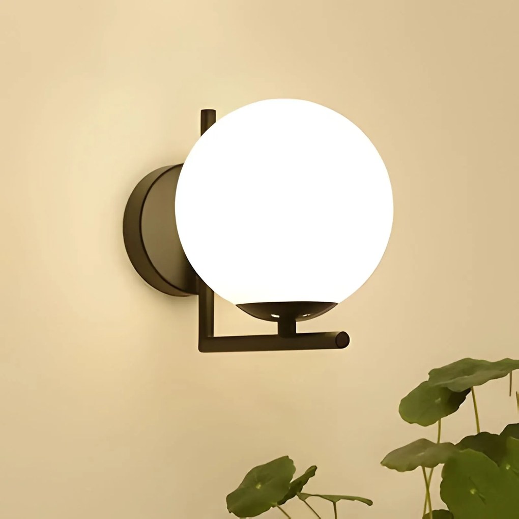 Wandlamp G101-1W Black White