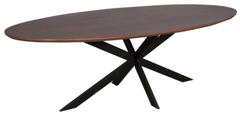 Starfurn Ferris Ovale Eettafel Walnoot 240 Cm - 240 X 110cm.