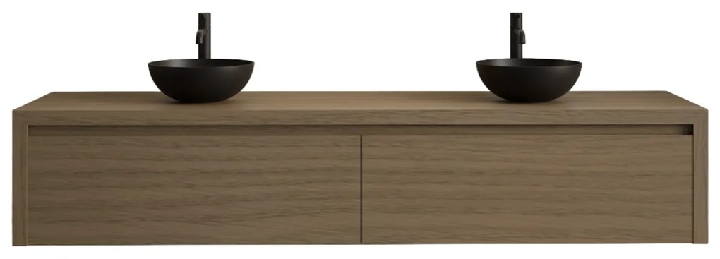 Gliss Design Ares badmeubel 160cm 2 lades corn silk zonder waskom