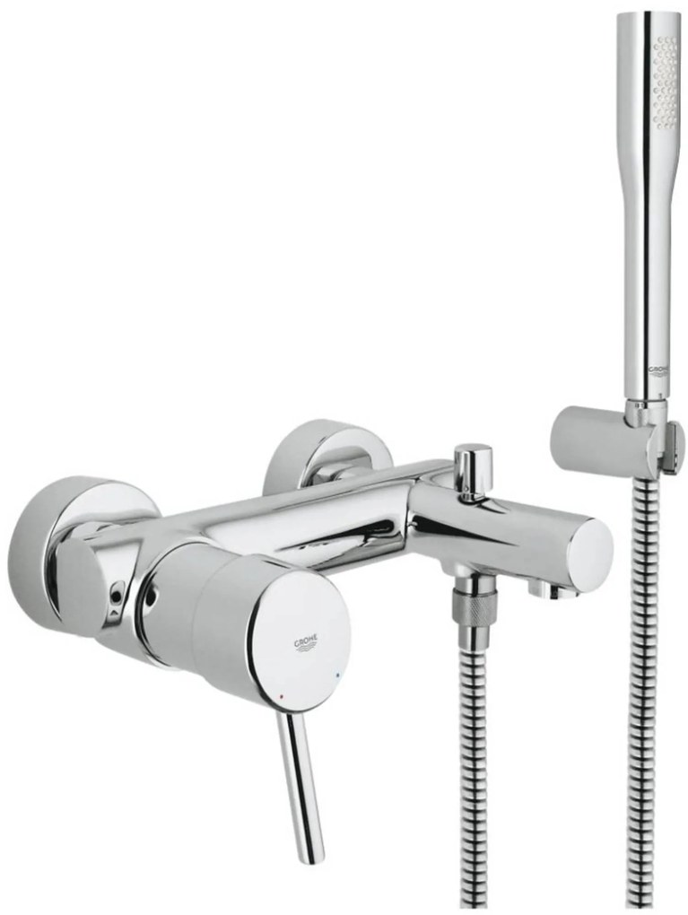 Grohe Concetto badkraan met doucheset Chroom