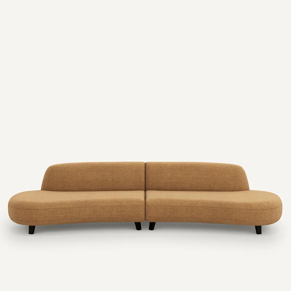 6-zits bank, in gerecycled chenille, Rosebury