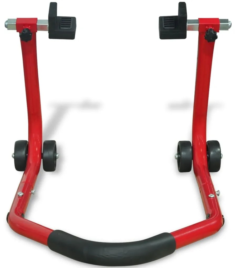 vidaXL Motorfiets achterwiel paddock standaard rood