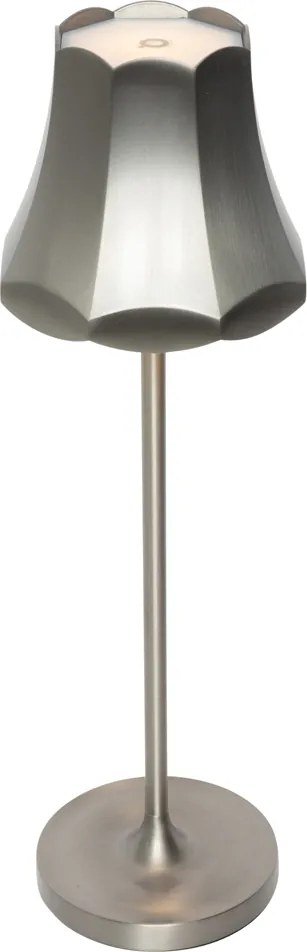 Retro tafellamp gunmetal oplaadbaar IP44 - Granny