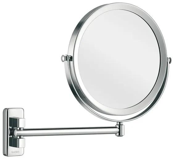 Aliseo Concierge make-up spiegel 24cm messing/staal chroom 020569