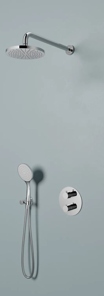 Hotbath Buddy IBS12A inbouw regendouche 30cm met 3 standen handdouche en glijstang chroom