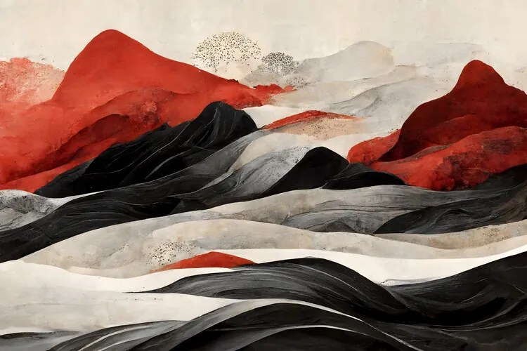 Ilustratie Red Mountains, Treechild