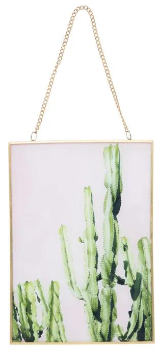 Schilderij cactus - 15x21 cm
