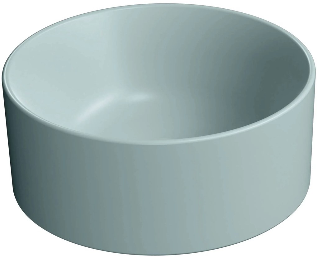 Ben Stelvio ronde waskom Ø32x12cm keramiek mat azuur
