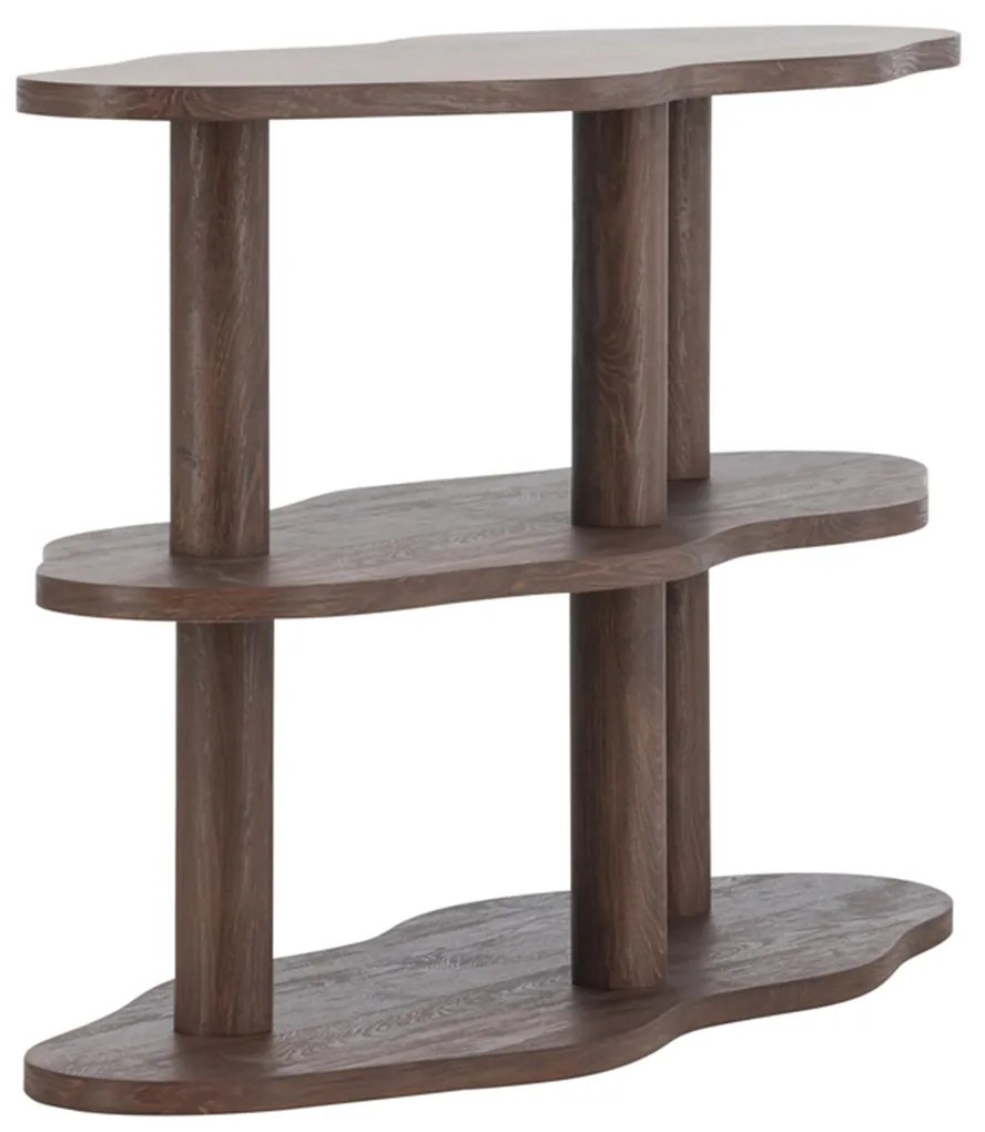 Lage Golvende Openkast Bruin - 120x45x75cm.