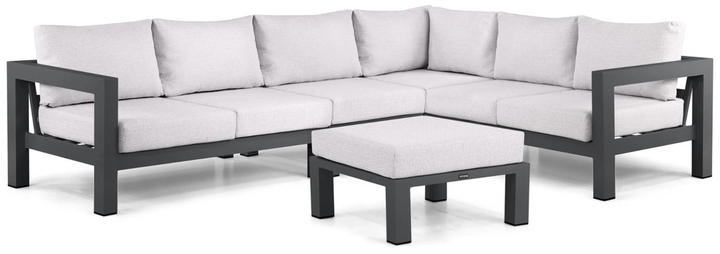Hoek loungeset 6 personen Aluminium Grijs Lifestyle Garden Furniture Luca