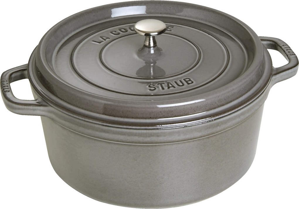 Staub La Cocotte Cocotte 28 cm / 6,75 l, Rond, Grafietgrijs - La Cocotte - Staub