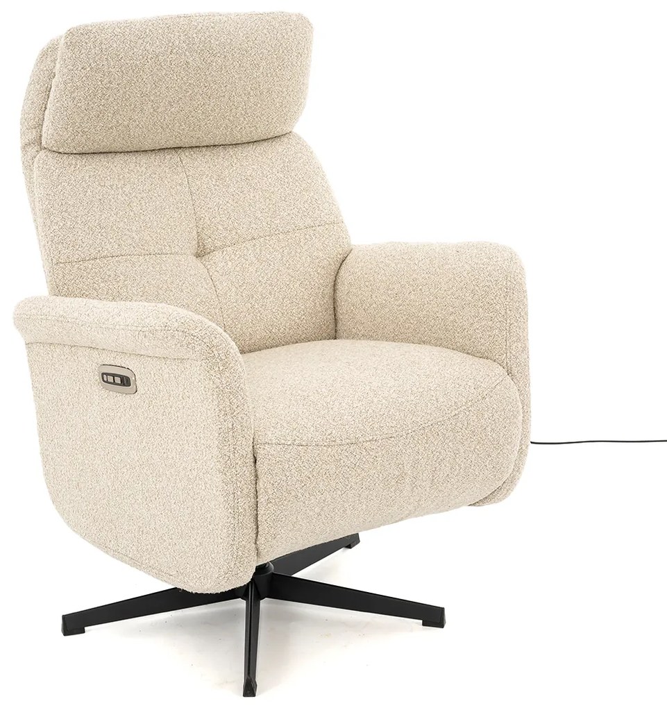 Beige Relaxfauteuil Elektrisch