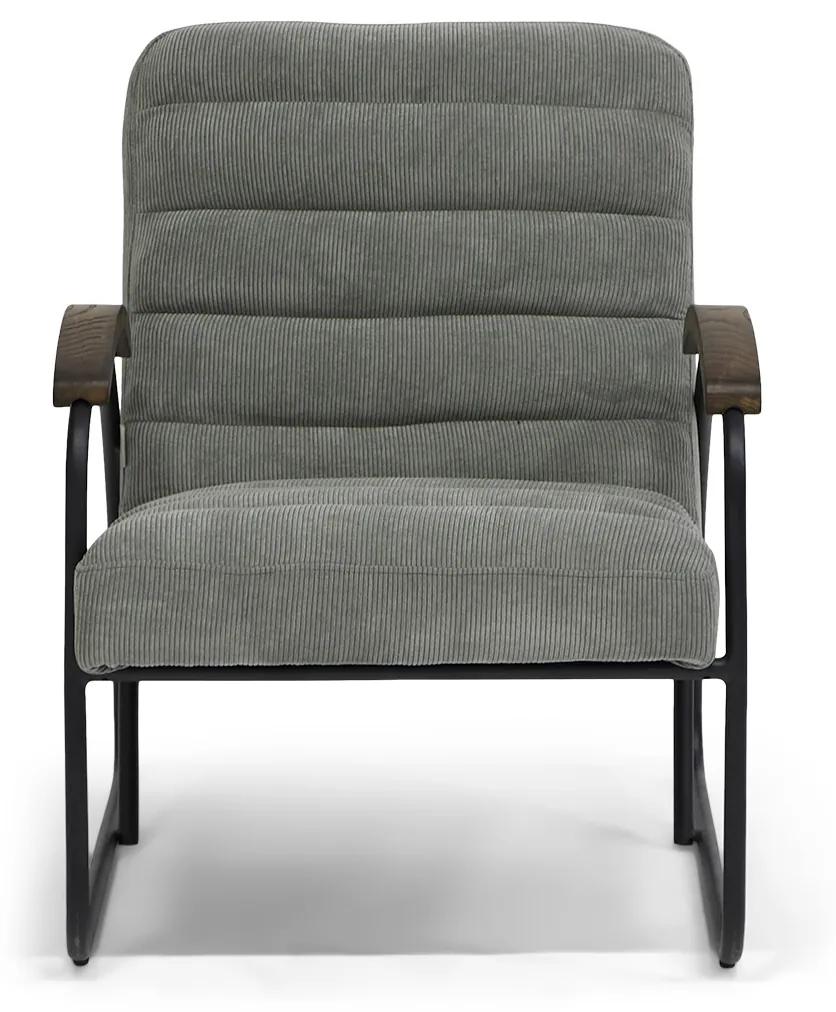 Rivièra Maison - Barbados Lounge Chair, italian rib, mouse - Kleur: grijs