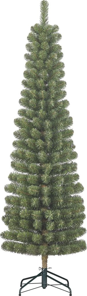 Black Box Charlton Pilar smalle kunstkerstboom - 215 cm - groen - Diameter 56 cm - 362 tips - metalen voet