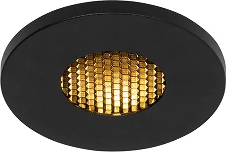 Moderne badkamer inbouwspot zwart IP54 - Shed Honey