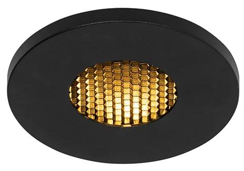 Moderne badkamer inbouwspot zwart - Shed Honey Modern GU10 IP54 rond Lamp
